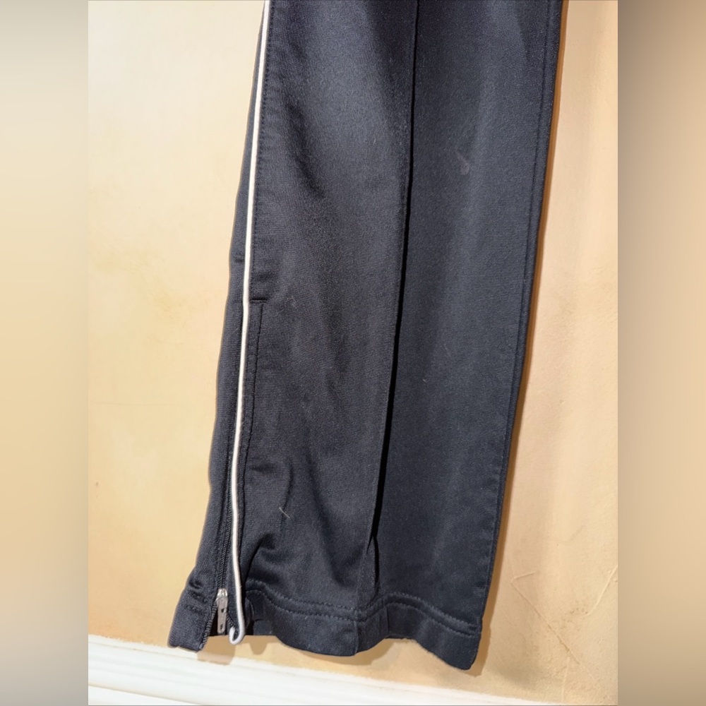 Vintage Nike Track Pants Womens Small Black White Piped Activewear Gym Training - Picture 4 of 8